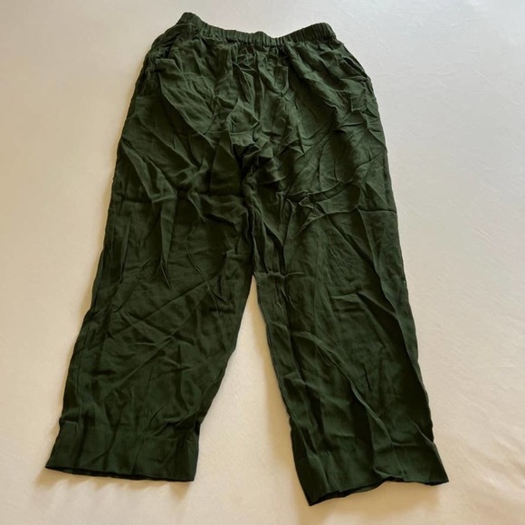 5/ $25 Intuitions Dark Green Rayon casual pants M - Picture 1 of 6